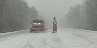 Bolu Dağı’na beklenen kar geldi