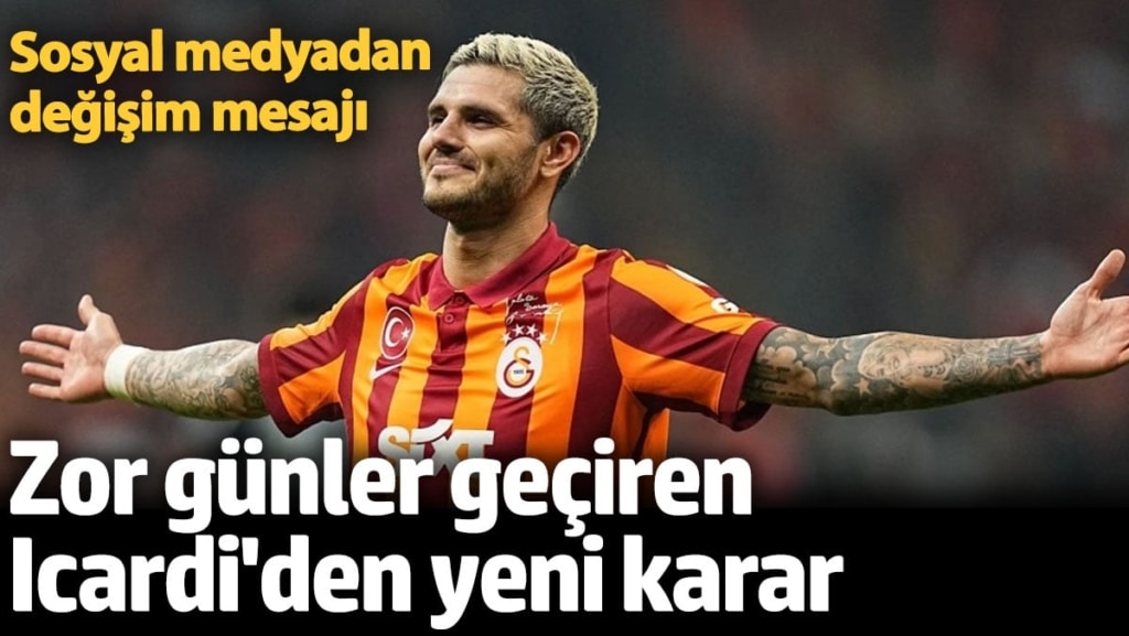 Mauro Icardi'nin saçları eski rengine döndü. Wanda Nara'ya gönderme yaptı