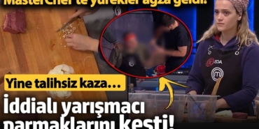 MasterChef'te yürekler ağza geldi!  Yine talihsiz kaza… İddialı yarışmacı parmaklarını kesti