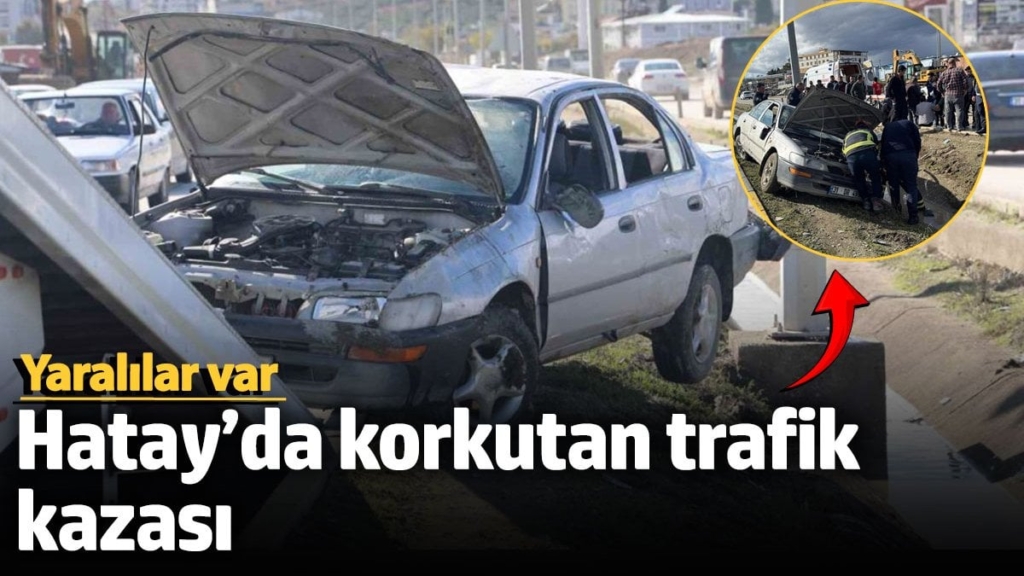 Hatay’da trafik kazası: 5 kişi yaralandı
