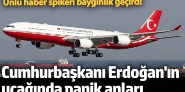 Cumhurbaşkanlığı uçağında panik anları. Nazlı Çelik baygınlık geçirdi