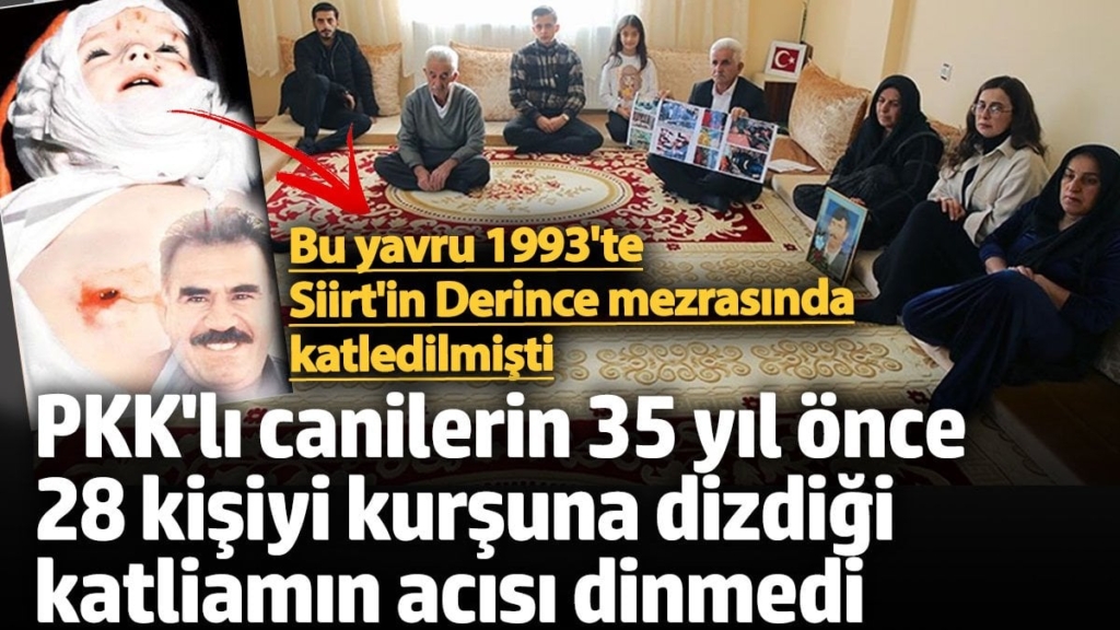 PKK'lı teröristlerin 35 yıl önce 28 kişiyi kurşuna dizdiği İkiyaka katliamının acısı dinmedi