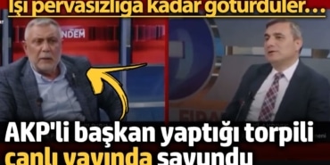 AKP'li başkan yaptığı torpili canlı yayında savundu: İşi pervasızlığa kadar götürdüler…