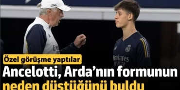 Ancelotti, Arda’nın formunun neden düştüğünü buldu. Özel görüşme yaptılar