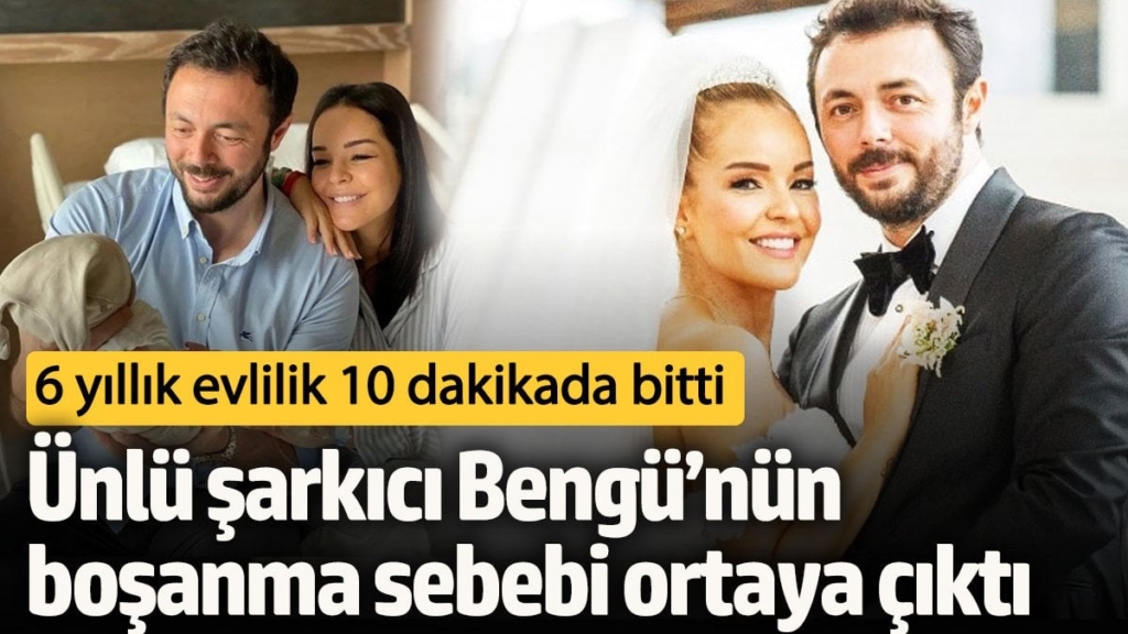 6 yıllık evlilik 10 dakikada bitti!  Ünlü şarkıcı Bengü’nün boşanma sebebi ortaya çıktı