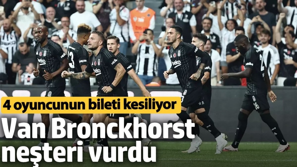 Van Bronckhorst neşteri vurdu. 4 oyuncunun bileti kesiliyor
