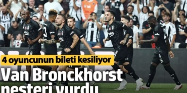 Van Bronckhorst neşteri vurdu. 4 oyuncunun bileti kesiliyor