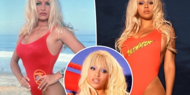 Pamela Anderson kılığına giren Beyonce gündem oldu