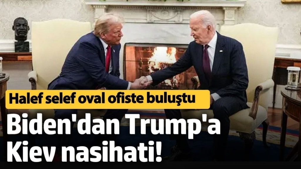 Biden'dan Trump'a Kiev nasihati! Halef selef oval ofiste buluştu