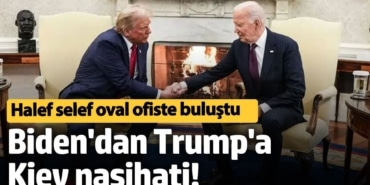 Biden'dan Trump'a Kiev nasihati! Halef selef oval ofiste buluştu