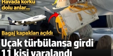 Havada büyük tehlike. Lufthansa uçağı türbülansa girdi: 11 yaralı