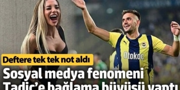 Sosyal medya fenomeni, Tadic’e bağlama büyüsü yaptı. Deftere tek tek not aldı