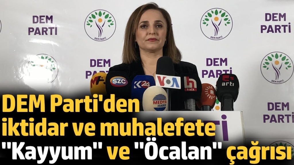 DEM Parti'den iktidar ve muhalefete 'Kayyum' ve 'Öcalan' çağrısı