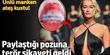 Ünlü manken ateş kustu!  Paylaştığı pozuna cinsel istismar ve terör şikayeti geldi