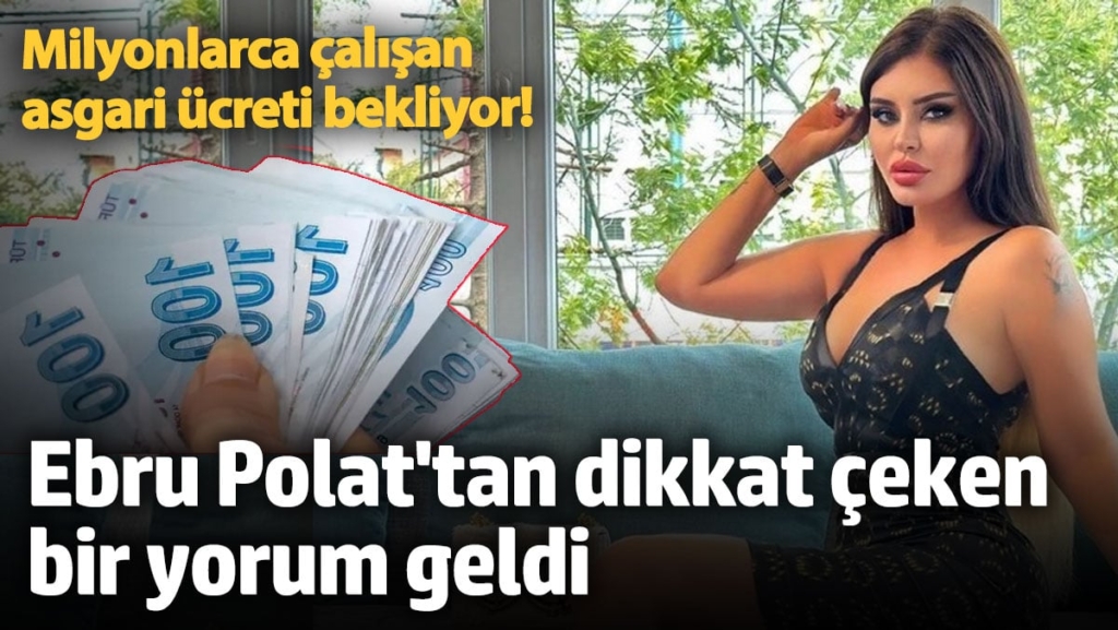 Milyonlarca çalışan asgari ücreti bekliyor! Ünlü şarkıcı Ebru Polat'tan dikkat çeken bir yorum geldi