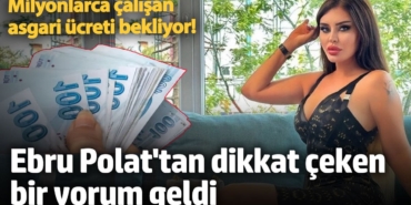 Milyonlarca çalışan asgari ücreti bekliyor! Ünlü şarkıcı Ebru Polat'tan dikkat çeken bir yorum geldi