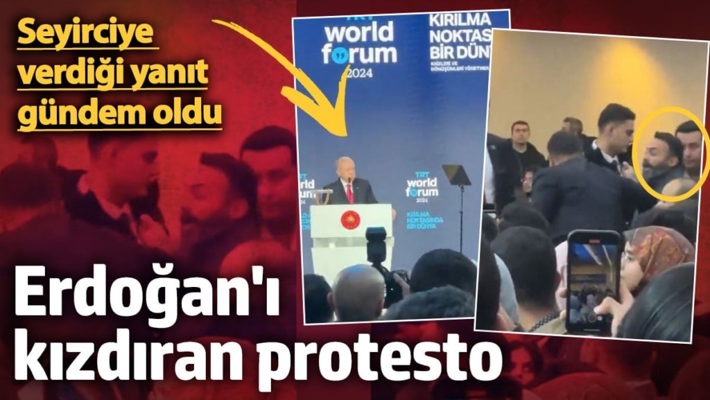 Cumhurbaşkanı Erdoğan İstanbul’da protesto edildi