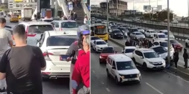 Esenyurt'ta zincirleme kaza! 4 araç hasar gördü