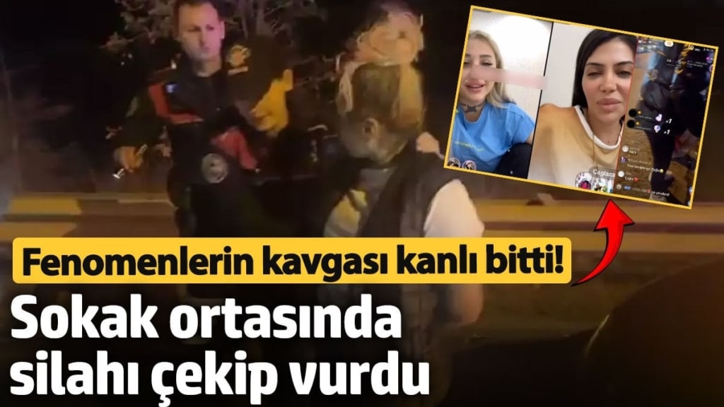 TikTok fenomenlerin kavgası olaylı bitti!  Sokak ortasında silahı çekip vurdu