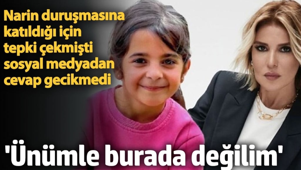 Narin duruşmasına katılan Gülben Ergen'e tepki. Sosyal medyadan cevap verdi