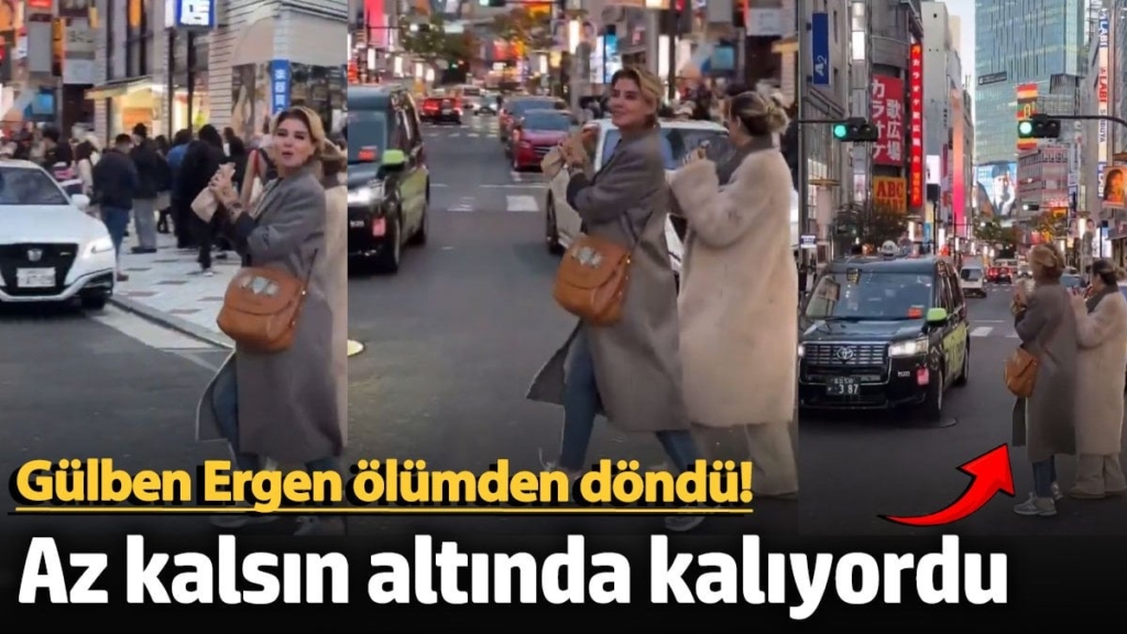 Ünlü şarkıcı Gülben Ergen ölümden döndü!  Az kalsın arabanın altında kalıyordu