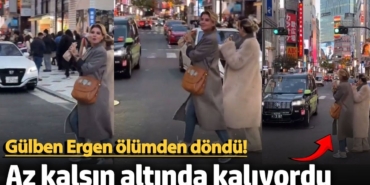 Ünlü şarkıcı Gülben Ergen ölümden döndü!  Az kalsın arabanın altında kalıyordu