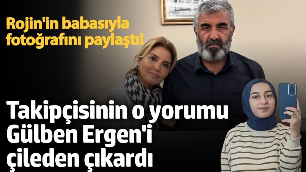 Rojin'in babasıyla fotoğrafını paylaştı!  Takipçisinin o yorumu Gülben Ergen'i çileden çıkardı