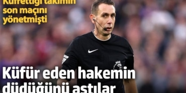 Küfür eden hakemin düdüğünü astılar. Küfrettiği takımın son maçını yönetmişti
