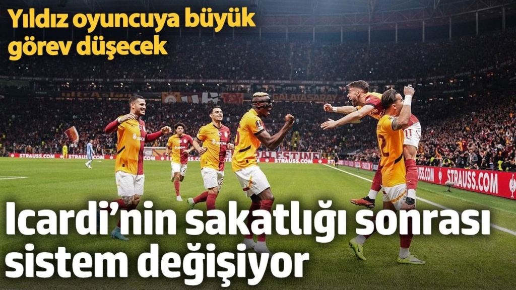 Icardi’nin sakatlığı sonrası sistem değişiyor. Yıldız oyuncuya büyük görev düşecek