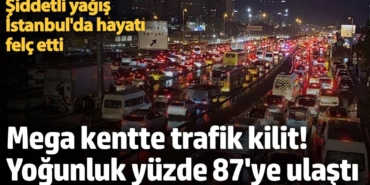 İstanbul'da trafik felç oldu. Önce şiddetli yağmur sonra Avrasya Tüneli'nde yangın