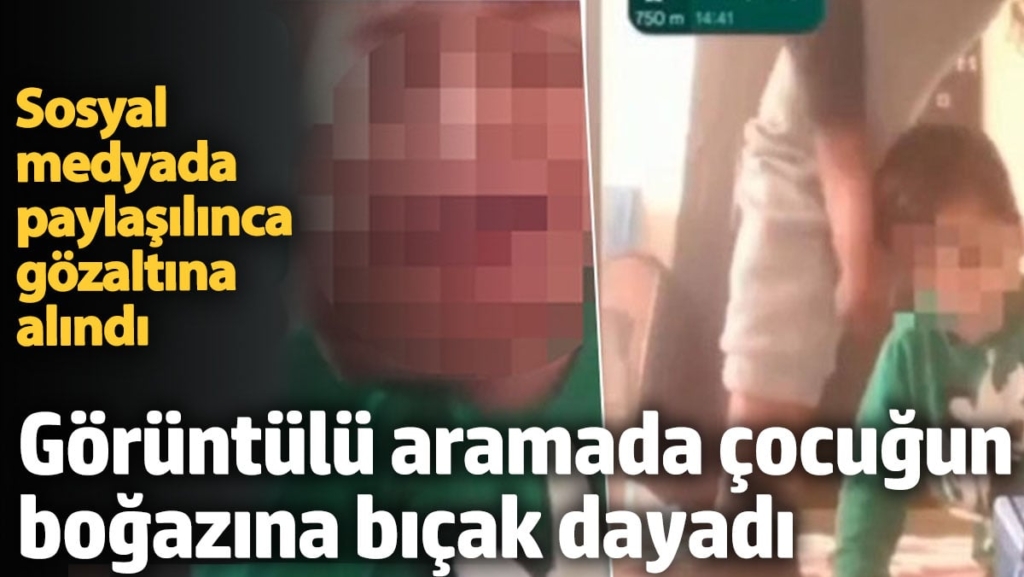İzmir'de dehşet... Eşini tehdit etmek için çocuklarının boğazına bıçak dayadı!