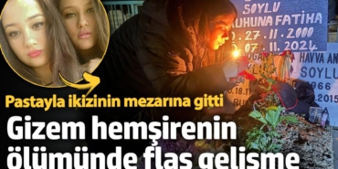 İkizi için mezarlıkta pasta kesti! Hediyesini mezarına götürdü