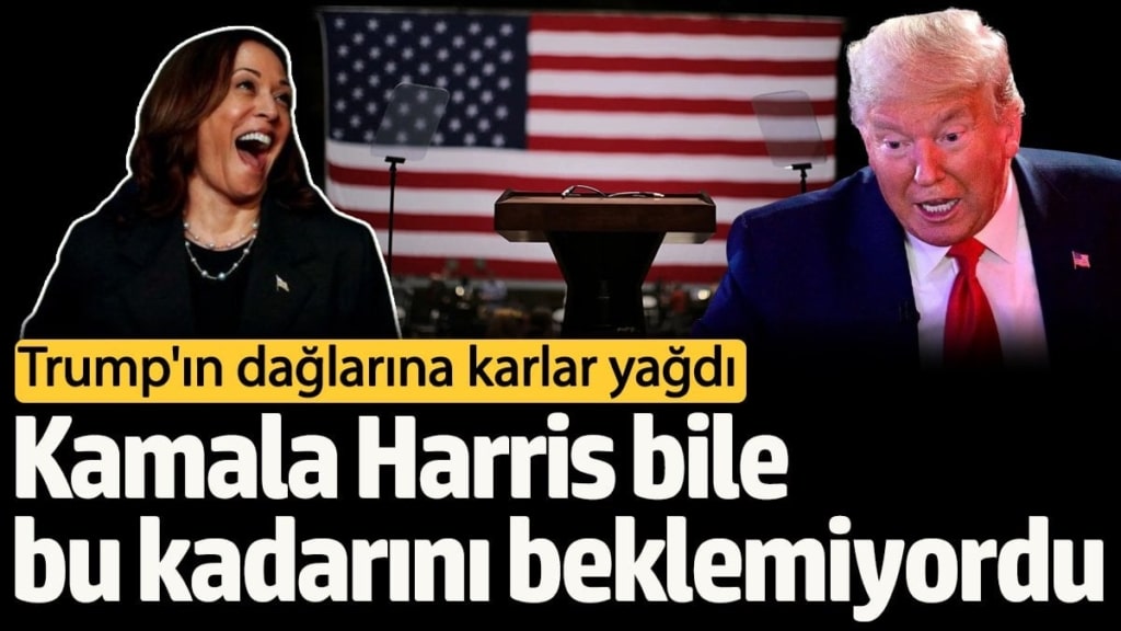 Trump'ın dağlarına kar yağdı: Kamala Harris bile bu kadarını beklemiyordu