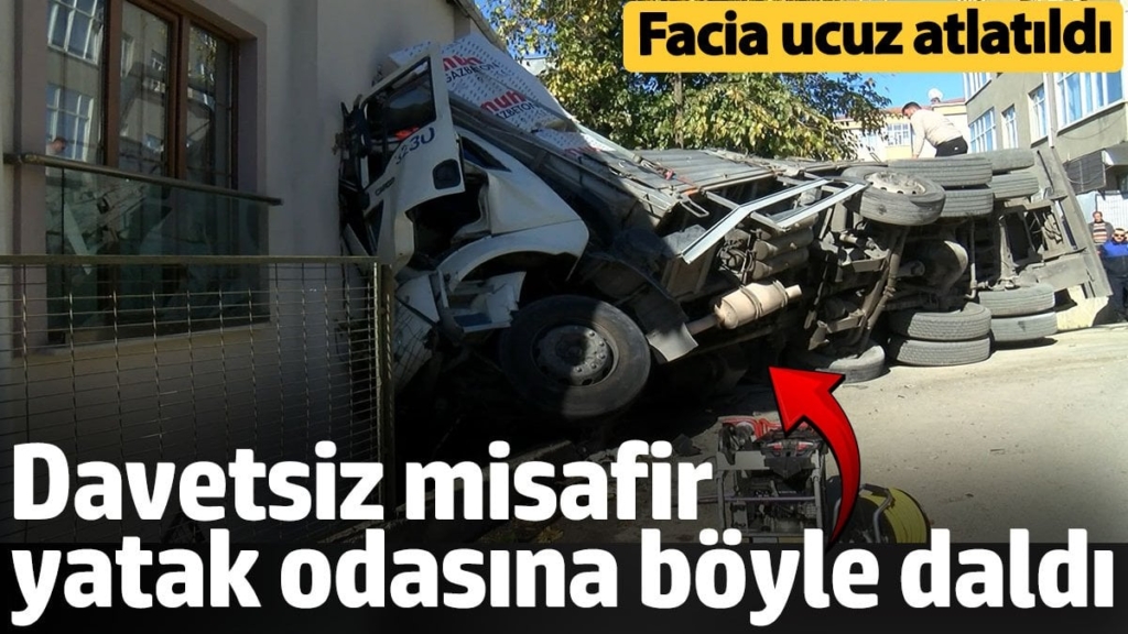 Davetsiz misafir yatak odasına böyle daldı! Facia ucuz atlatıldı