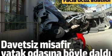 Davetsiz misafir yatak odasına böyle daldı! Facia ucuz atlatıldı