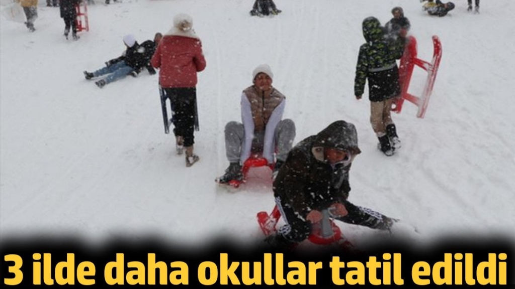 3 ilde daha okullar tatil edildi