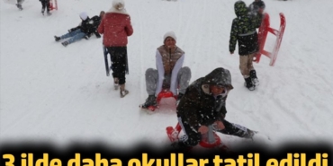 3 ilde daha okullar tatil edildi