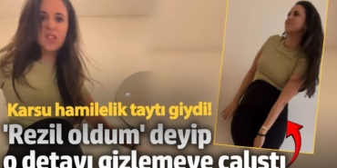 Karsu hamilelik taytı giydi!  'Rezil oldum' deyip o detayı gizlemeye çalıştı