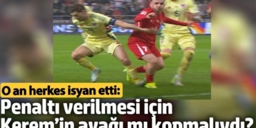 O an herkes isyan etti:  Penaltı verilmesi için Kerem’in ayağı mı kopmalıydı?