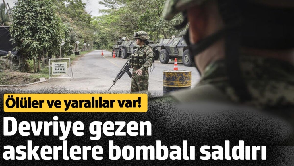 Kolombiya'da bombalı saldırı: 5 asker öldü. 3 asker yaralı