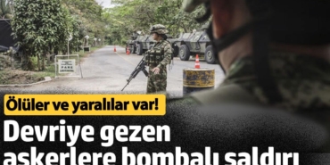 Kolombiya'da bombalı saldırı: 5 asker öldü. 3 asker yaralı