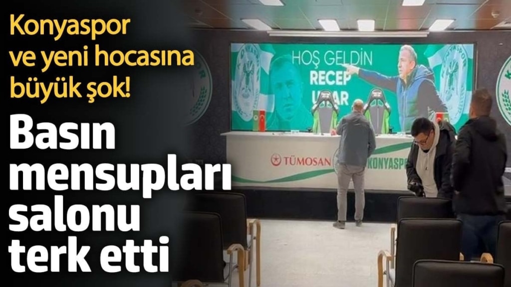 Konyaspor ve yeni teknik direktörüne büyük şok! Basın mensupları salonu terk etti