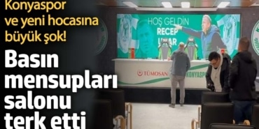 Konyaspor ve yeni teknik direktörüne büyük şok! Basın mensupları salonu terk etti