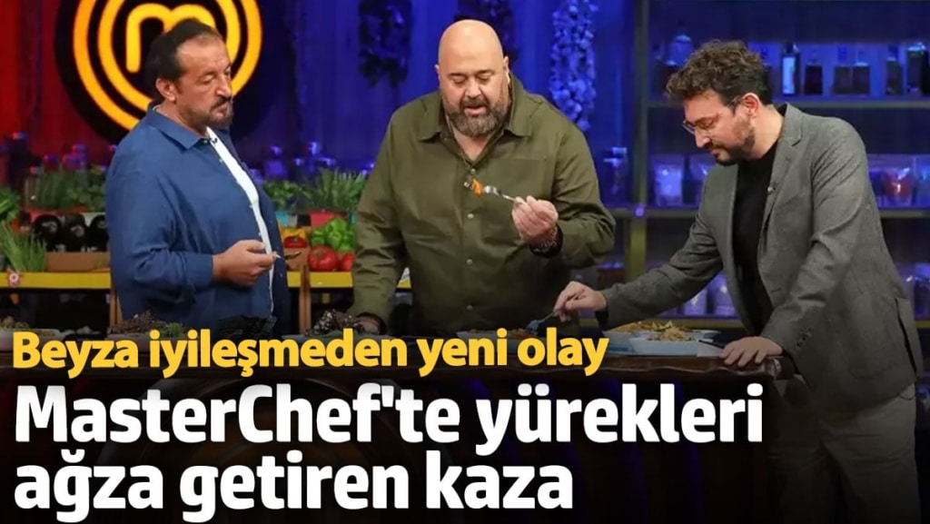 MasterChef yarışmasında yeni kaza! Sıcak tencere ile yere düştü