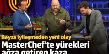 MasterChef yarışmasında yeni kaza! Sıcak tencere ile yere düştü