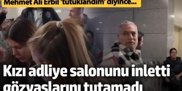 Mehmet Ali Erbil’in kızı Sezin Erbil gözyaşlarını tutamadı