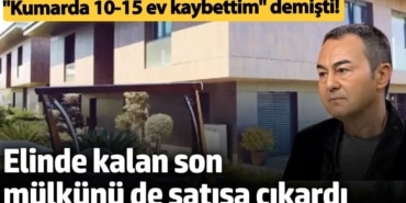 "Kumarda 10-15 ev kaybettim" demişti!  Serdar Ortaç elinde kalan son mülkünü de satışa çıkardı