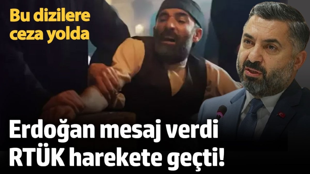 Erdoğan mesajı verdi, RTÜK harekete geçti!  Bu dizilere yayın durdurma cezası yolda