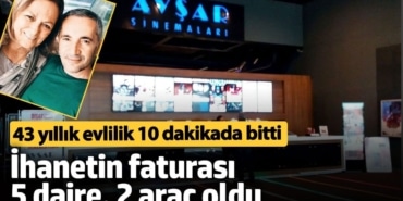 43 yıllık evlilik 10 dakikada bitti!  İhanetin faturası 5 daire, 2 araç oldu