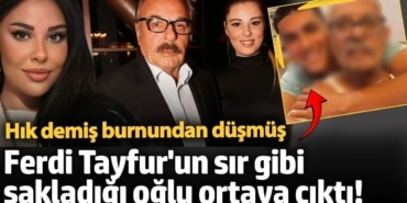 Ferdi Tayfur'un sır gibi sakladığı oğlu ortaya çıktı! Hık demiş burnundan düşmüş